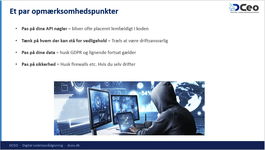 Vigtige punkter omkring automatisering
