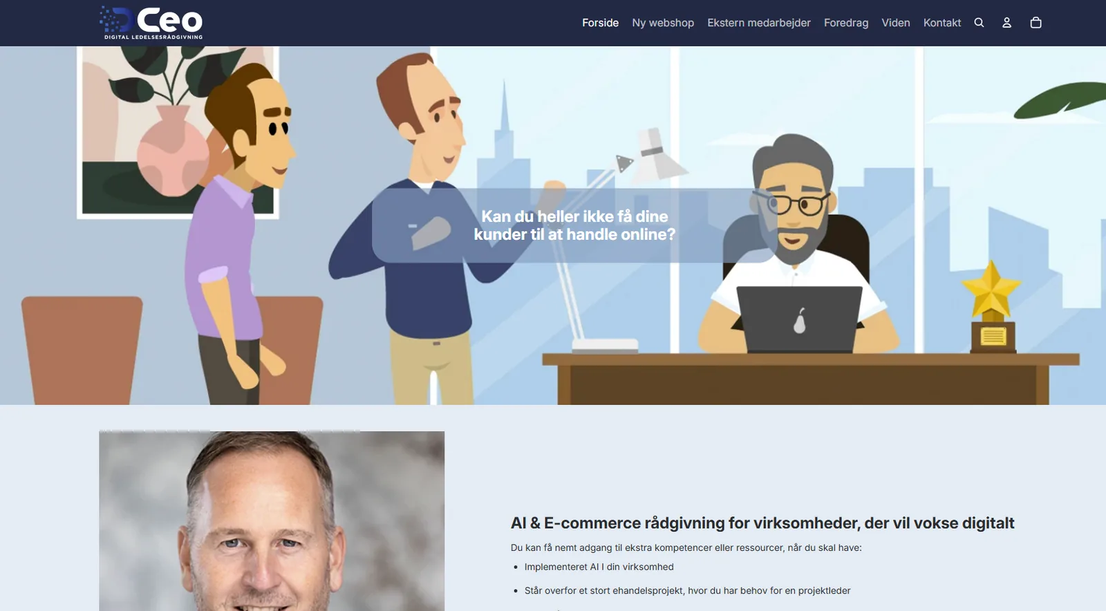 Shopify-webshop udviklet af DCEO